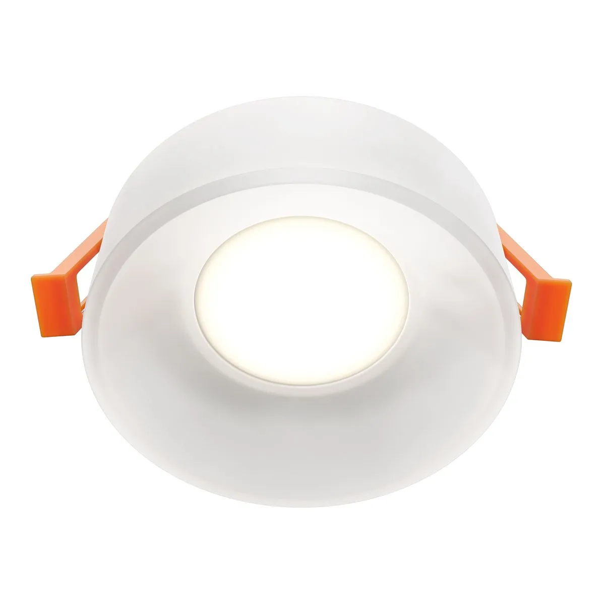 DL046-01W Встраиваемый Светильник Downlight 0K 120° IP 20 Алюминий и акрил GU10 Белый