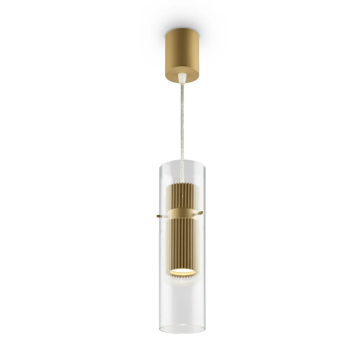MOD253PL-L18BS3K3 Подвесной Светильник Modern 3000K 120.0° IP 20 Металл, Стекло LED Латунь Коньячный
