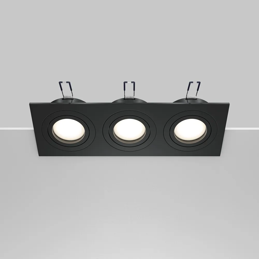 DL024-2-03B Встраиваемый Светильник Downlight 0K IP 20 Алюминий GU10 Черный