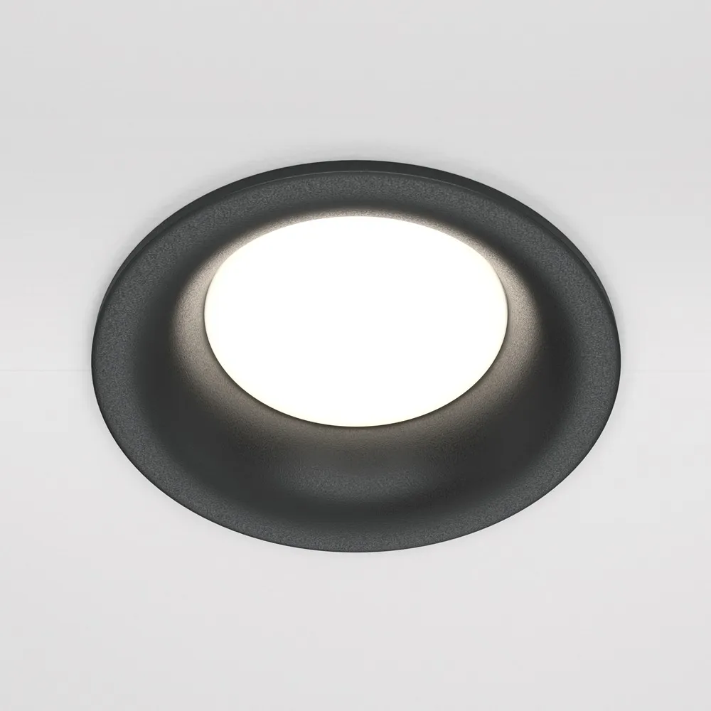DL027-2-01B Встраиваемый Светильник Downlight 0K IP 20 Алюминий GU10 Черный