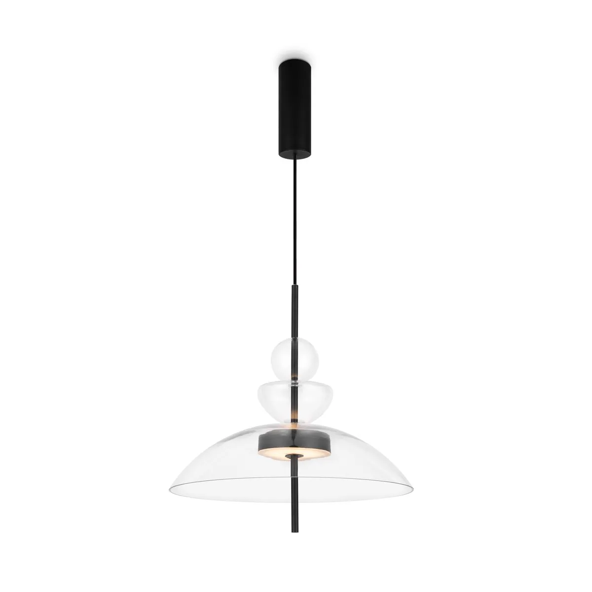 MOD185PL-L6B3K3 Подвесной Светильник Modern 3000K 120.0° IP 20 Металл, Стекло LED Черный Прозрачный