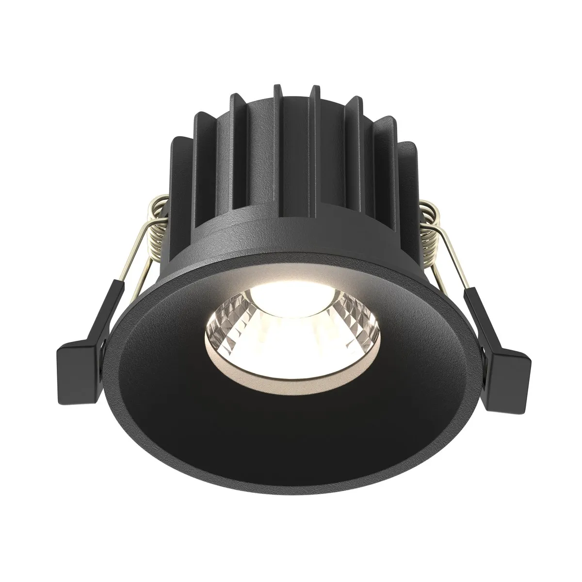 DL058-12W4K-B Встраиваемый Светильник Downlight 4000K 50.0° IP 20 Алюминий LED Черный 12Вт