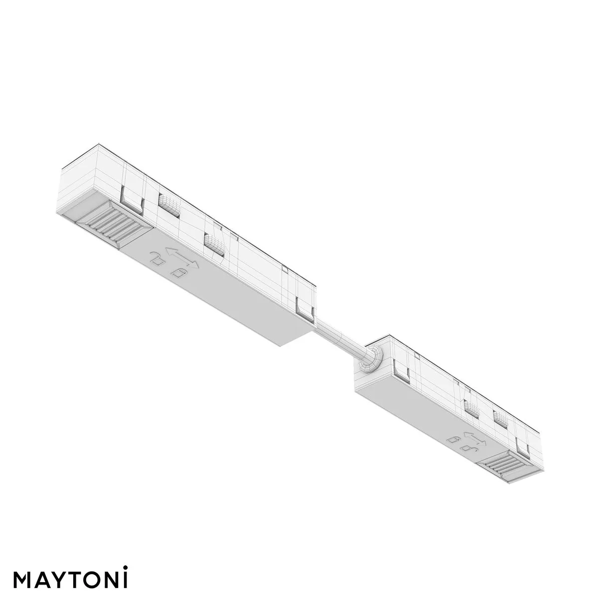 TRA034CPC-42W-5 Светильник Магнитная трековая система 23мм EXILITY 0K 120° IP 20 Пластик Белый