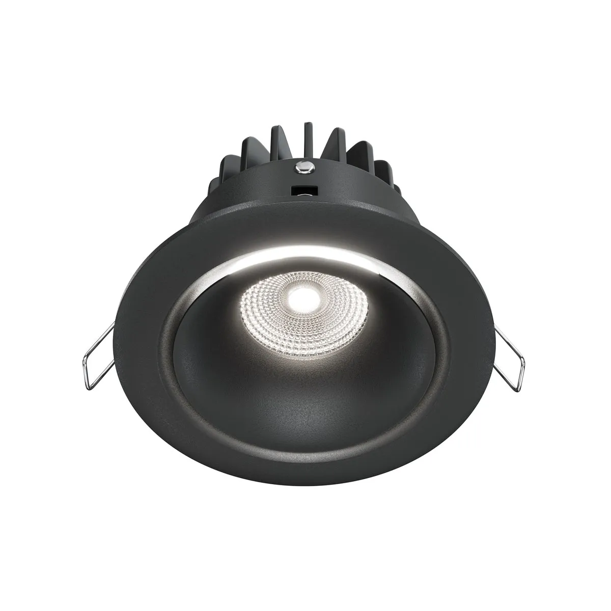 DL031-L12W4K-B Встраиваемый Светильник Downlight 4000K 60.0° IP 20 Алюминий LED Черный 12Вт