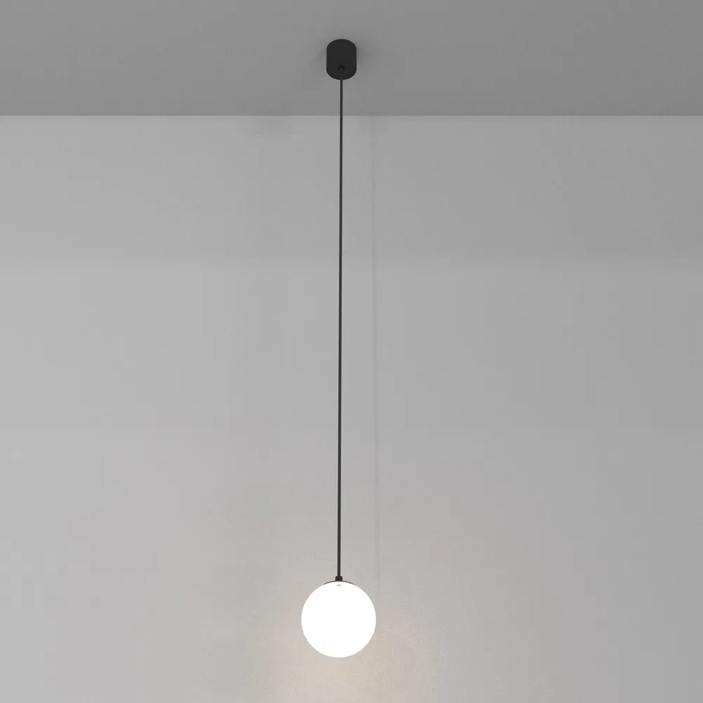 P039PL-5W4K-10-B Подвесной Светильник Pendant 4000K 360.0° IP 20 Алюминий и пластик LED Черно-белый 5Вт
