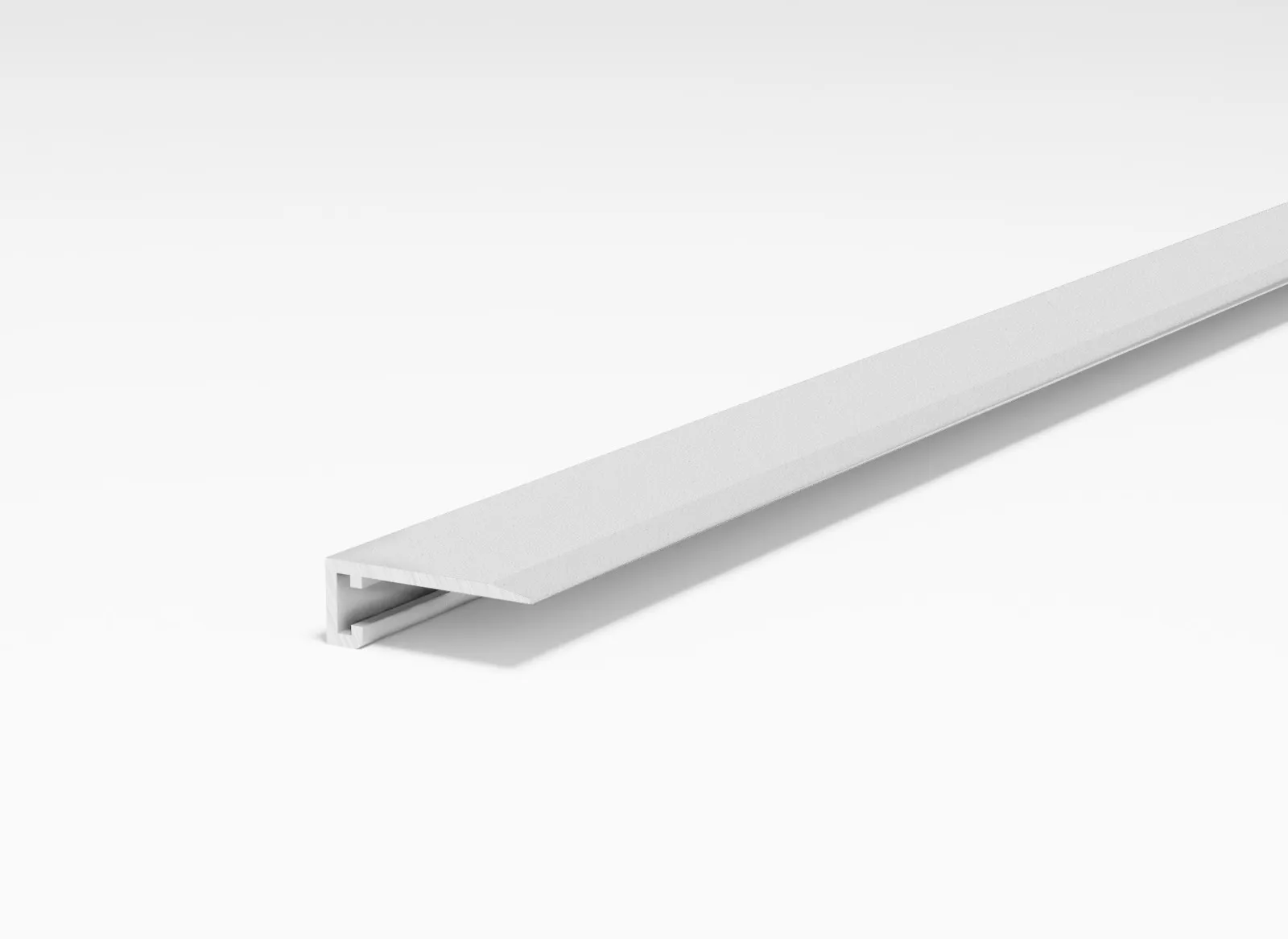 ART-MICRO Г CLASSIC beveled микроплинтус щелевой 16*6*2000 мм белый