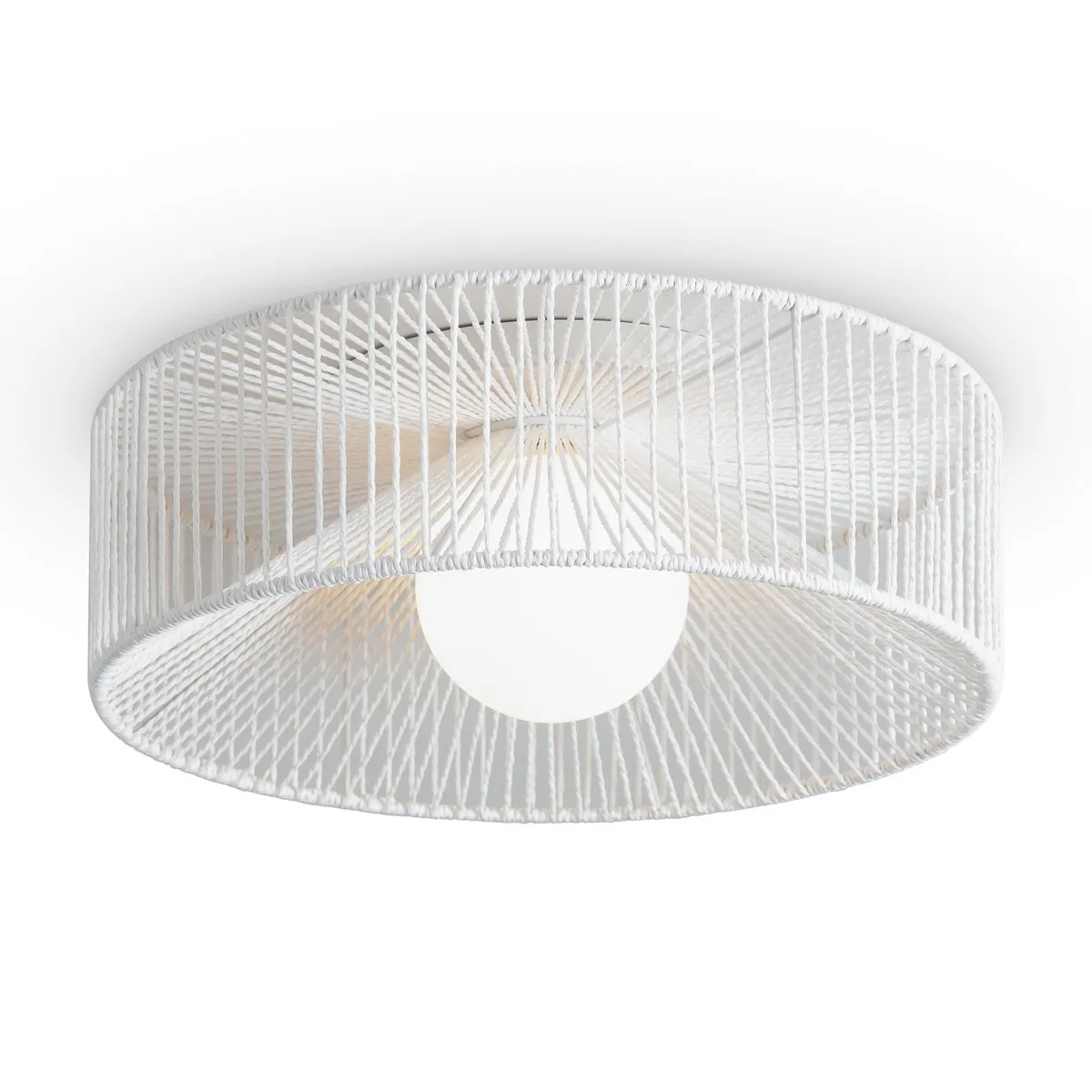FR5405CL-01W Потолочный Светильник Modern 0K 120° IP 20 Металл, Бумажная веревка E14 Белый Молочный 40Вт