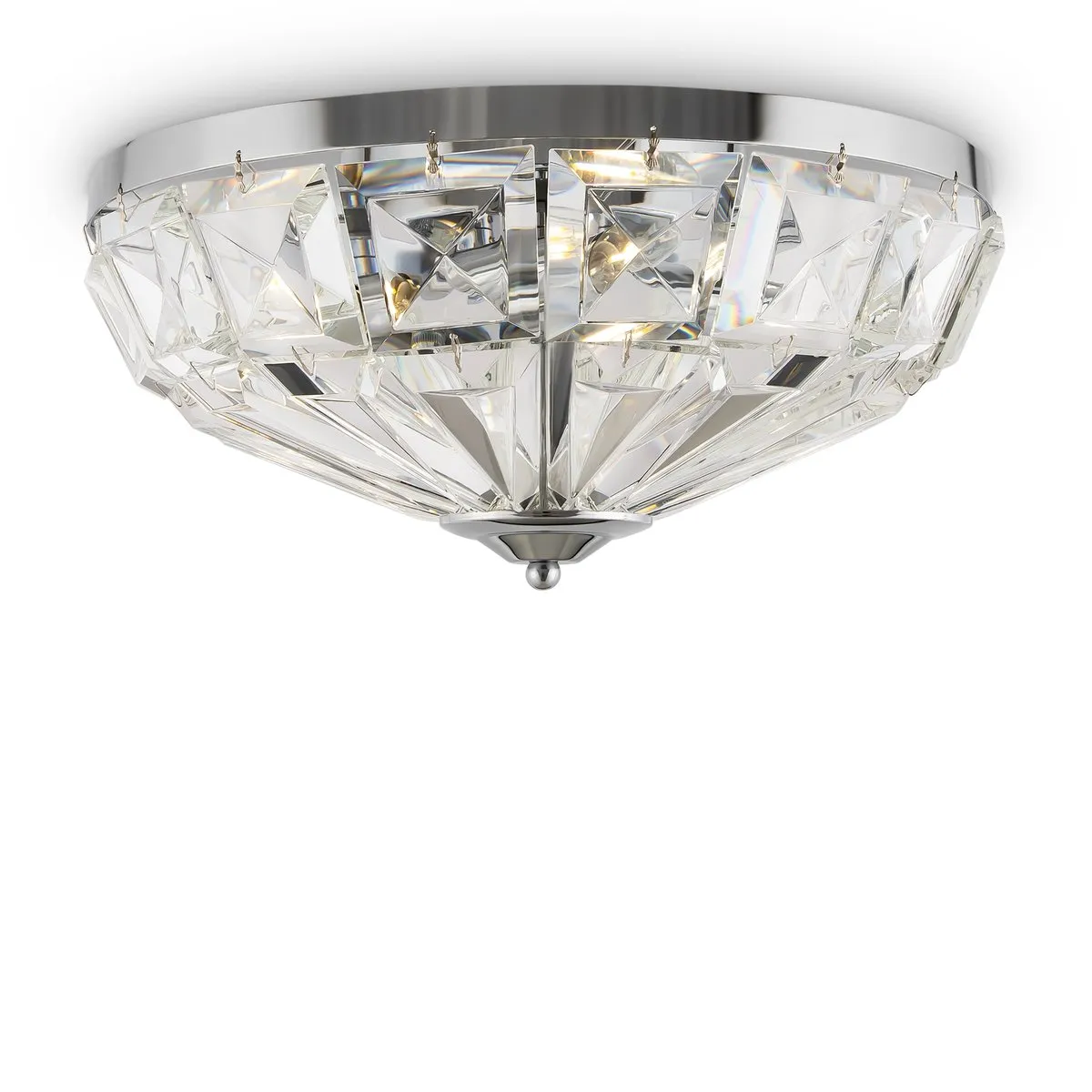MOD094CL-04CH Потолочный Светильник Neoclassic 0K 36° IP 20 Металл, Хрусталь E14 Хром Прозрачный 60Вт