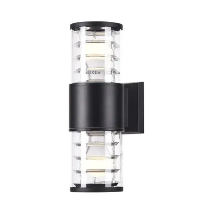 O576WL-02B Настенный Светильник Outdoor 0K 120° IP 54 Алюминий E27 Черный 60Вт