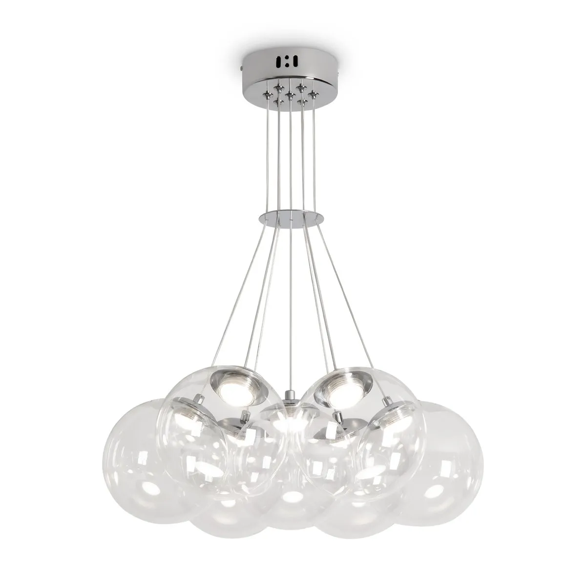 FR5580PL-L35N Подвесной Светильник Modern 2800K 120.0° IP 20 Металл, Стекло LED Хром Прозрачный 38Вт