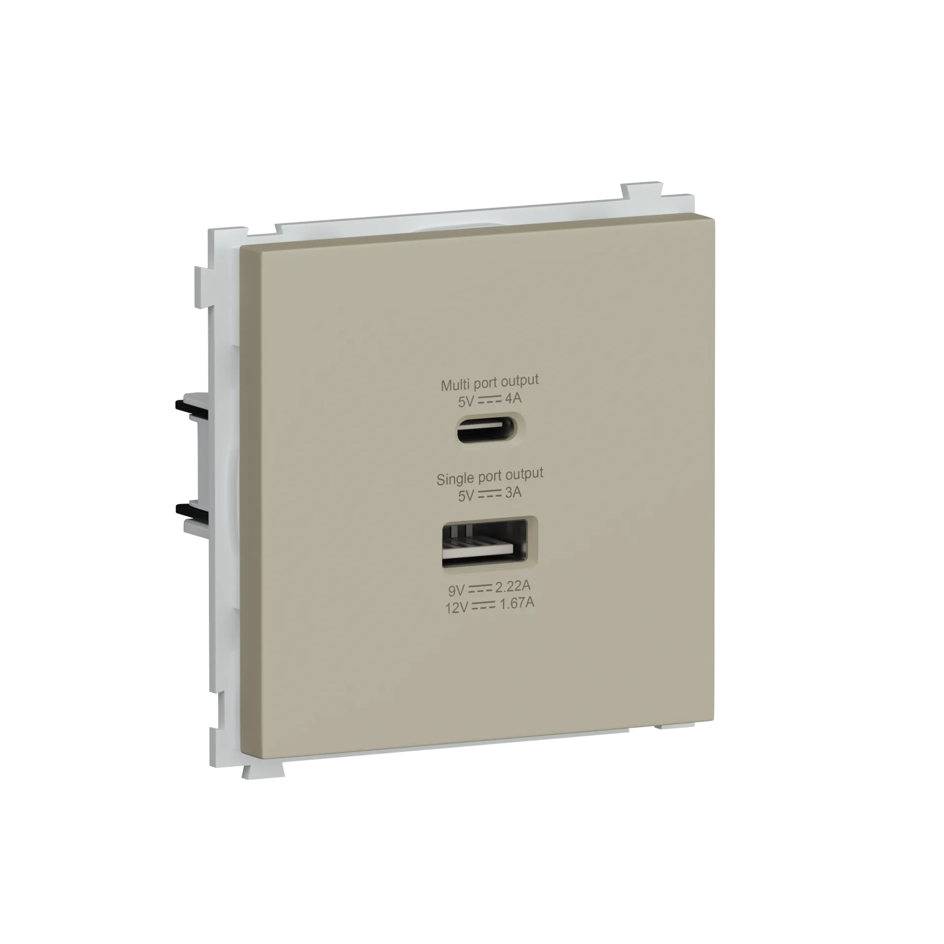 DA20400-DA27735 USB зарядное устройство DC 5-12V 1.67-3A MAX 20W тип A+С быстрая зарядка, матовый кашемир Donel R98
