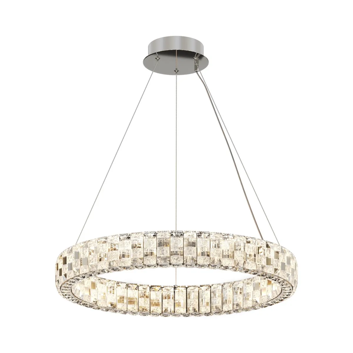 MOD335PL-L30CH3K Подвесной Светильник Modern 3000K 120.0° IP 20 Металл, Хрусталь LED Хром Прозрачный