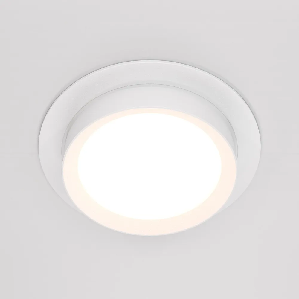 DL086-GX53-RD-W Встраиваемый Светильник Downlight 0K 120° IP 20 Алюминий и пластик GX53 Белый