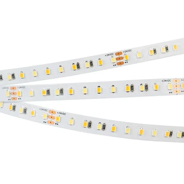 Светодиодная лента RT-A120-10mm 24V White-MIX (23 W/m, IP20, 2835, 5m) (Arlight, Изменяемая ЦТ) 025209(2)