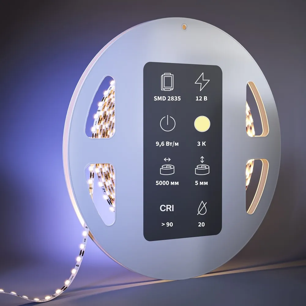 201131 Светильник Светодиодная лента Ultra -K 120.0° IP 20 Медь LED Белый 14,4Вт 5м