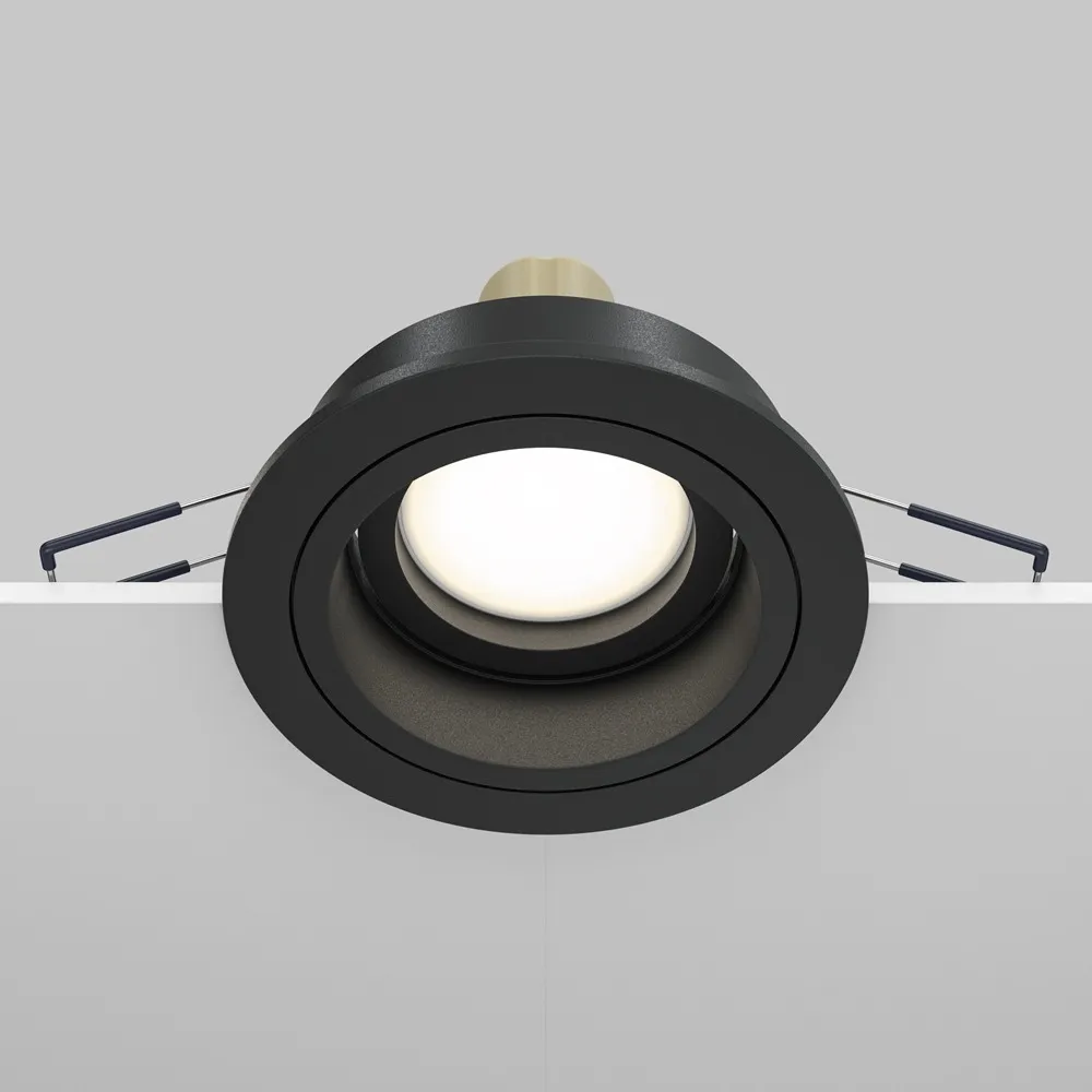 DL025-2-01B Встраиваемый Светильник Downlight 0K IP 20 Алюминий GU10 Черный