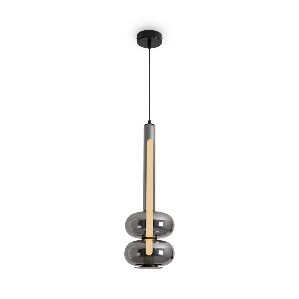 FR6187PL-L9SM1 Подвесной Светильник LED 3000K 120.0° IP 20 Металл, Стекло LED Черный Дымчатый 8Вт