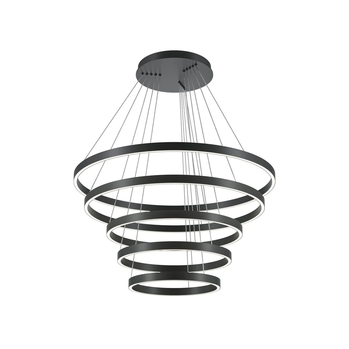 MOD058PL-L200BK Подвесной Светильник Modern 0K 120.0° IP 20 Алюминий, Силикон LED Черный Белый 174Вт