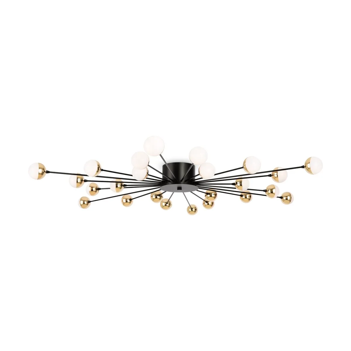 FR5242CL-24B Потолочный Светильник Modern 0K IP 20 Металл, Акрил G4 Черный Белый 3Вт