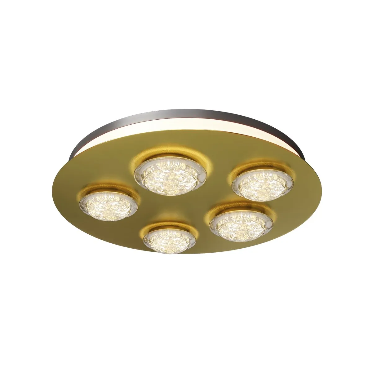 MOD361CL-L58BS3K Потолочный Светильник Modern 3000K 125.0° IP 20 Металл, Акрил LED Черный и Латунь Прозрачный 56Вт