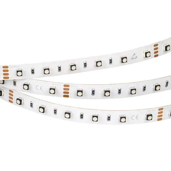 Светодиодная лента MINI-60-24V RGB 10mm (3535, 5m, LUX) (Arlight, 14.4 Вт/м, IP20) 022718