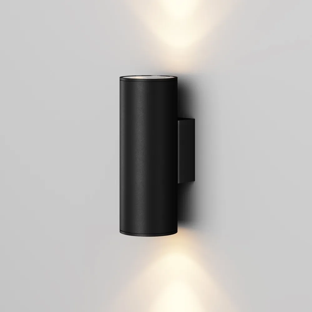 O458WL-L9GF3K Настенный Светильник Outdoor 3000K 117.0° IP 65 Алюминий и стекло LED Графит 9Вт