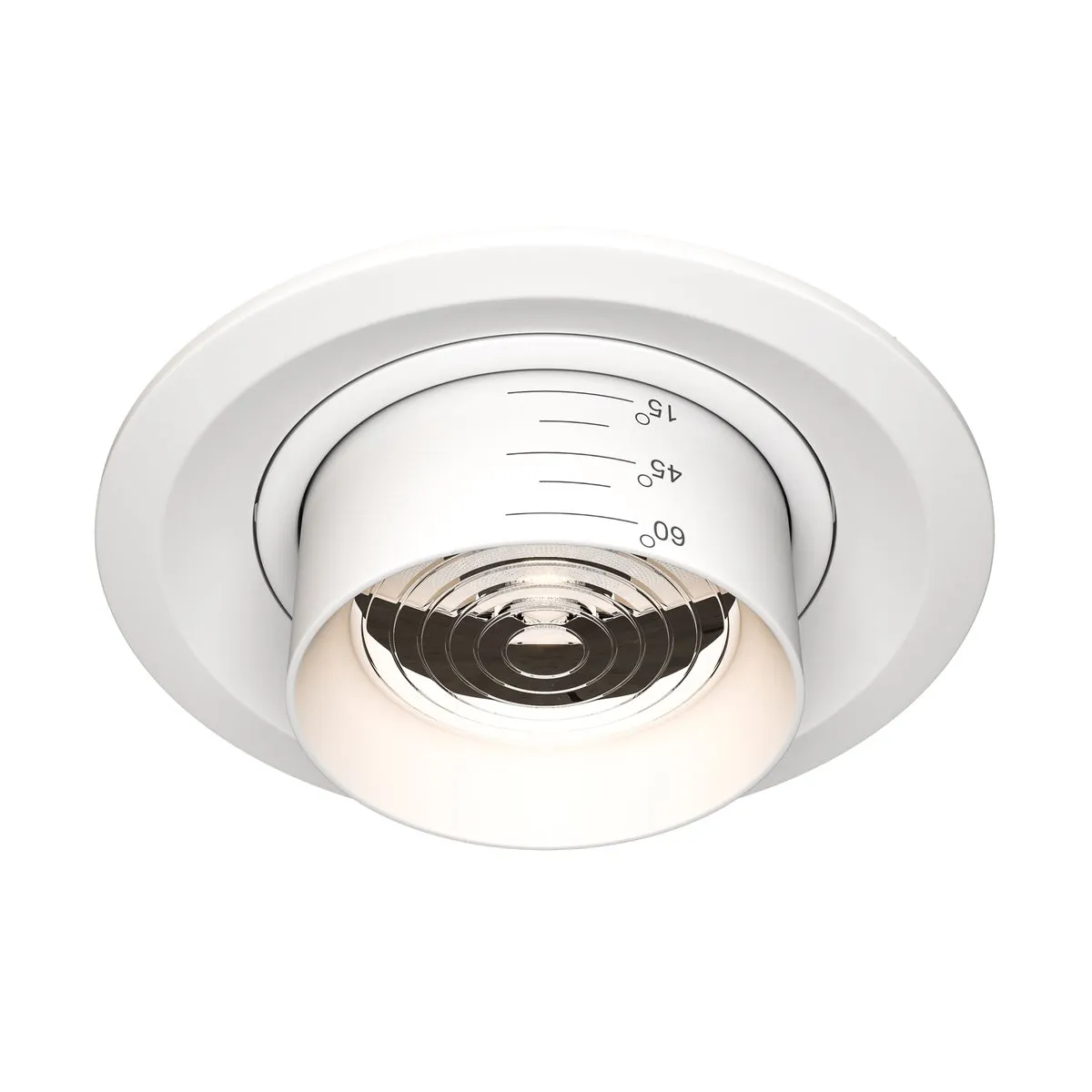 DL052-L15W3K Встраиваемый Светильник Downlight 3000K 60.0° IP 20 Алюминий LED Белый 15Вт