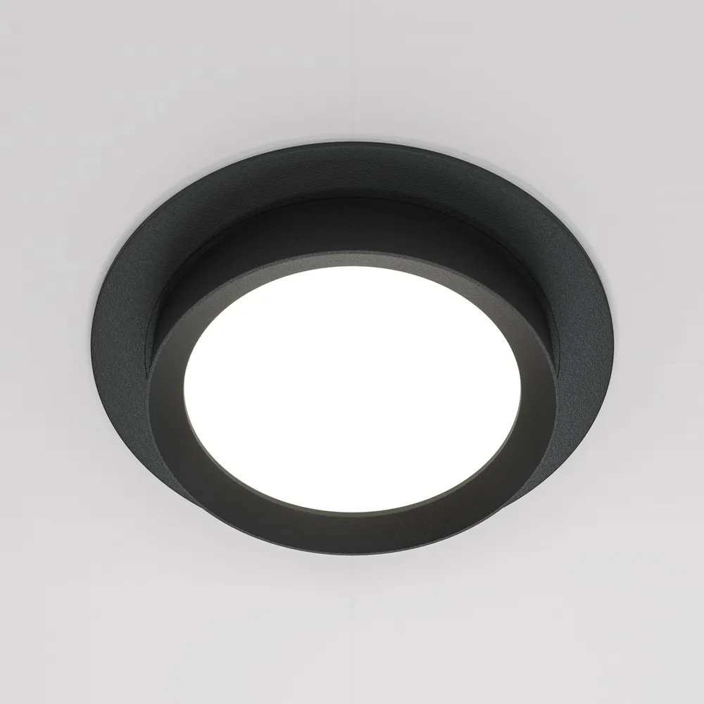 DL086-GX53-RD-B Встраиваемый Светильник Downlight 0K IP 20 Алюминий и пластик GX53 Черный 12Вт