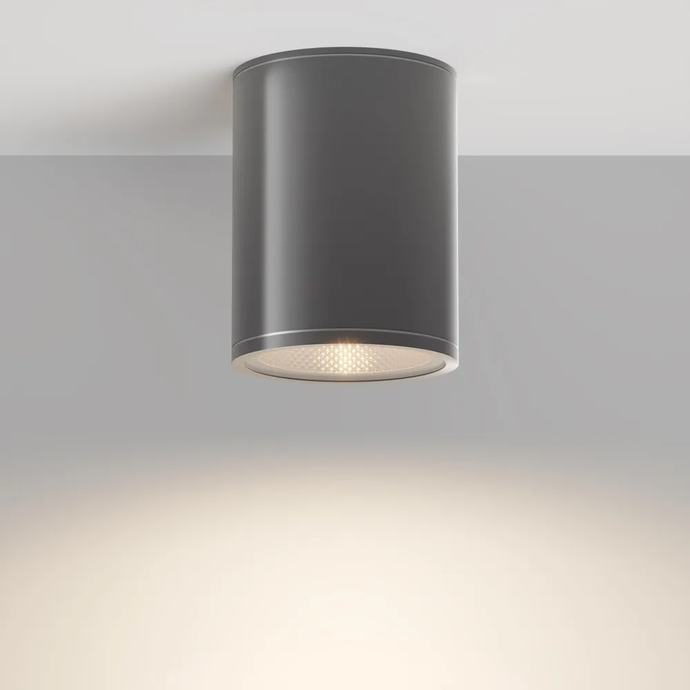 O306CL-L7GF Потолочный Светильник Outdoor 3000K 81.0° IP 65 Металл LED Графит 7Вт