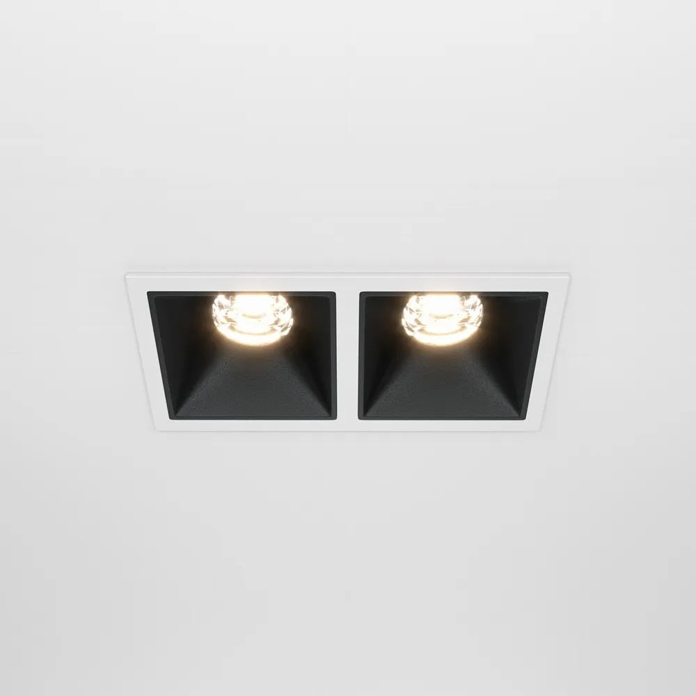 DL043-02-10W3K-D-SQ-WB Встраиваемый Светильник Downlight 3000K 36.0° IP 20 Алюминий и пластик LED Белый 126мм