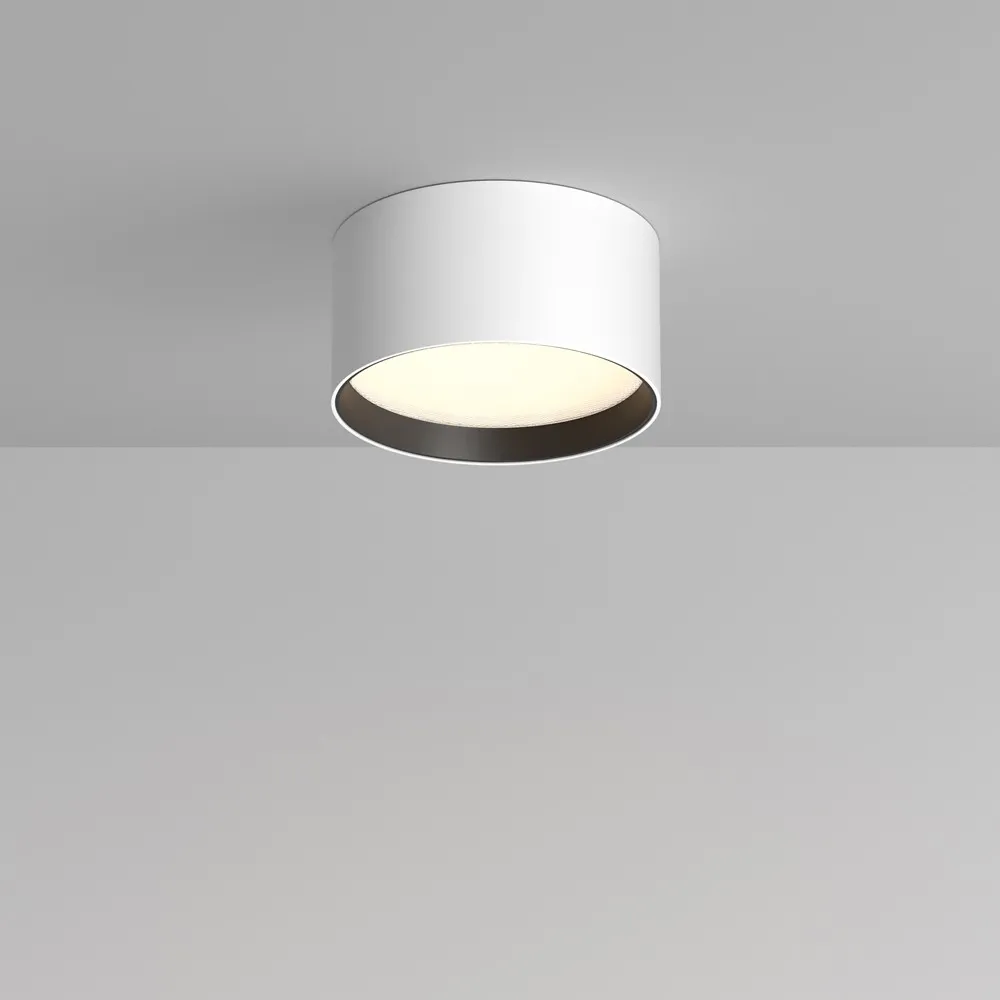 C091CL-12W3K-W Потолочный Светильник Ceiling 3000K 120.0° IP 20 Алюминий и пластик LED Белый