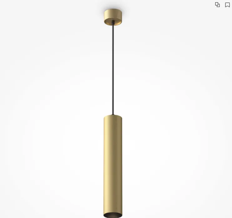 P082PL-GU10-MG Подвесной Светильник Pendant 0K 36° IP 20 Алюминий GU10 Матовое Золото