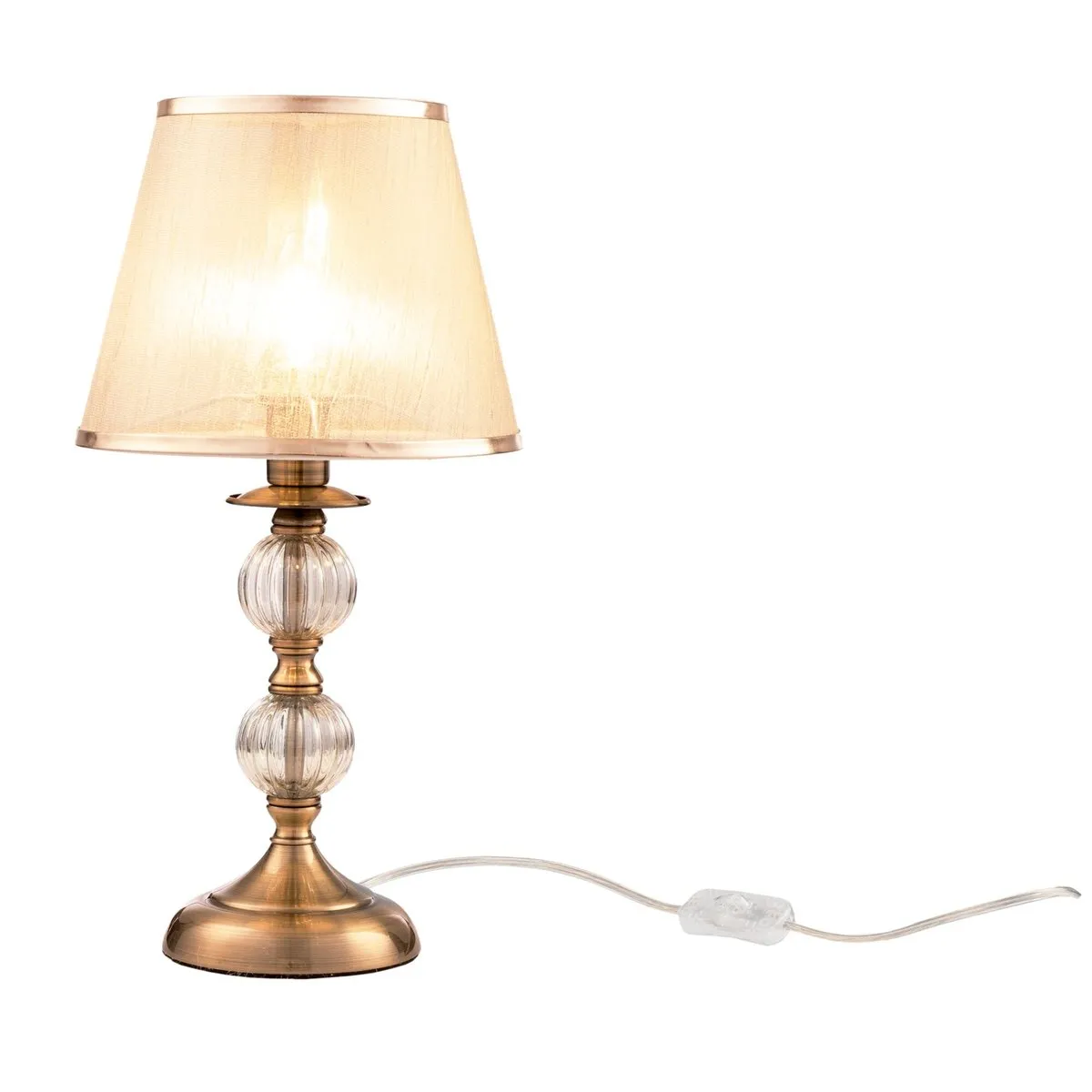 FR2685TL-01BZ Светильник Classic 0K IP 20 Металл, Текстиль на ПВХ E14 Бронза Антик Бронза 40Вт