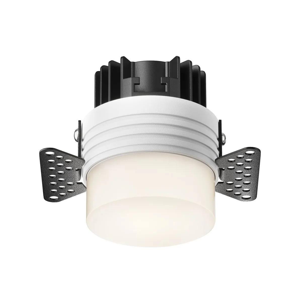 DL065-12W4K-TRS-W Встраиваемый Светильник Downlight 4000K 180.0° IP 20 Алюминий LED Белый 12Вт