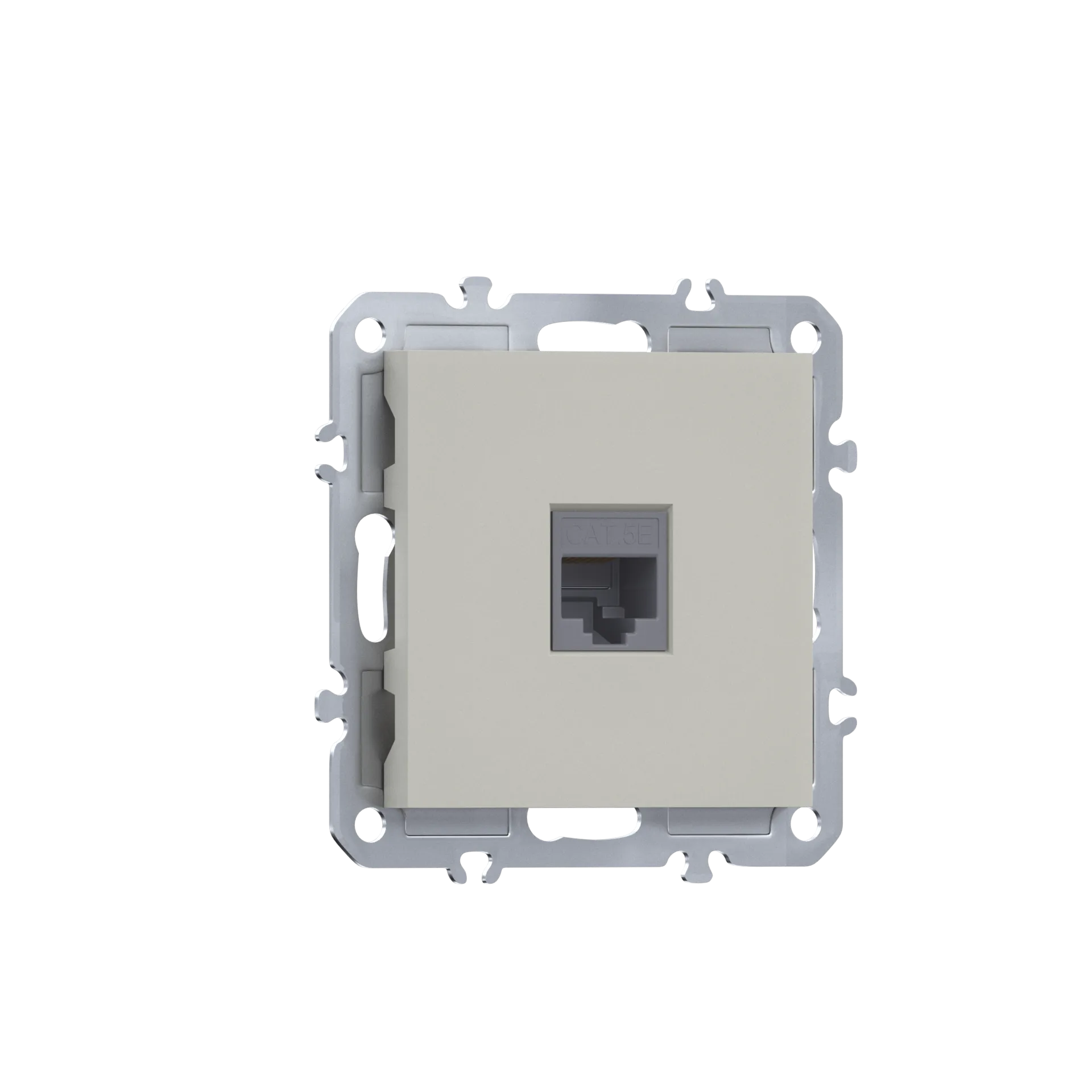 DB16200-DE85935 Компьютерная розетка одиночная RJ45 (cat.5/ClassE-8), матовый кашемир Donel A07