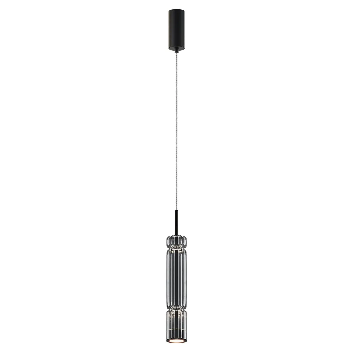 MOD272PL-L12B3K1 Подвесной Светильник Modern 3000K 120.0° IP 20 Металл, Стекло LED Черный Дымчатый 8Вт