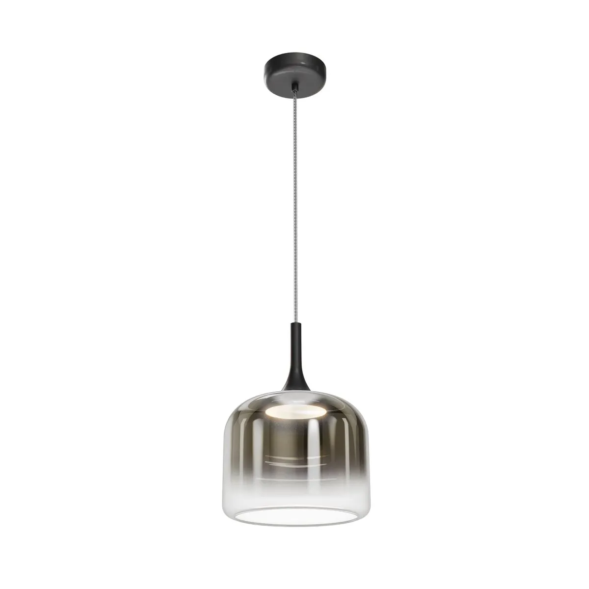 MOD286PL-L18B3K Подвесной Светильник Modern 3000K 120.0° IP 20 Металл, Стекло LED Черный Дымчатый