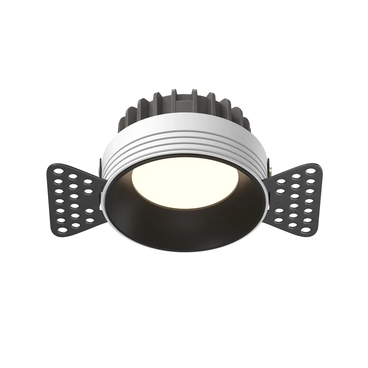 DL055-8W3-4-6K-TRS-B Встраиваемый Светильник Downlight 6000K 100.0° IP 44 Алюминий LED Черный 8Вт