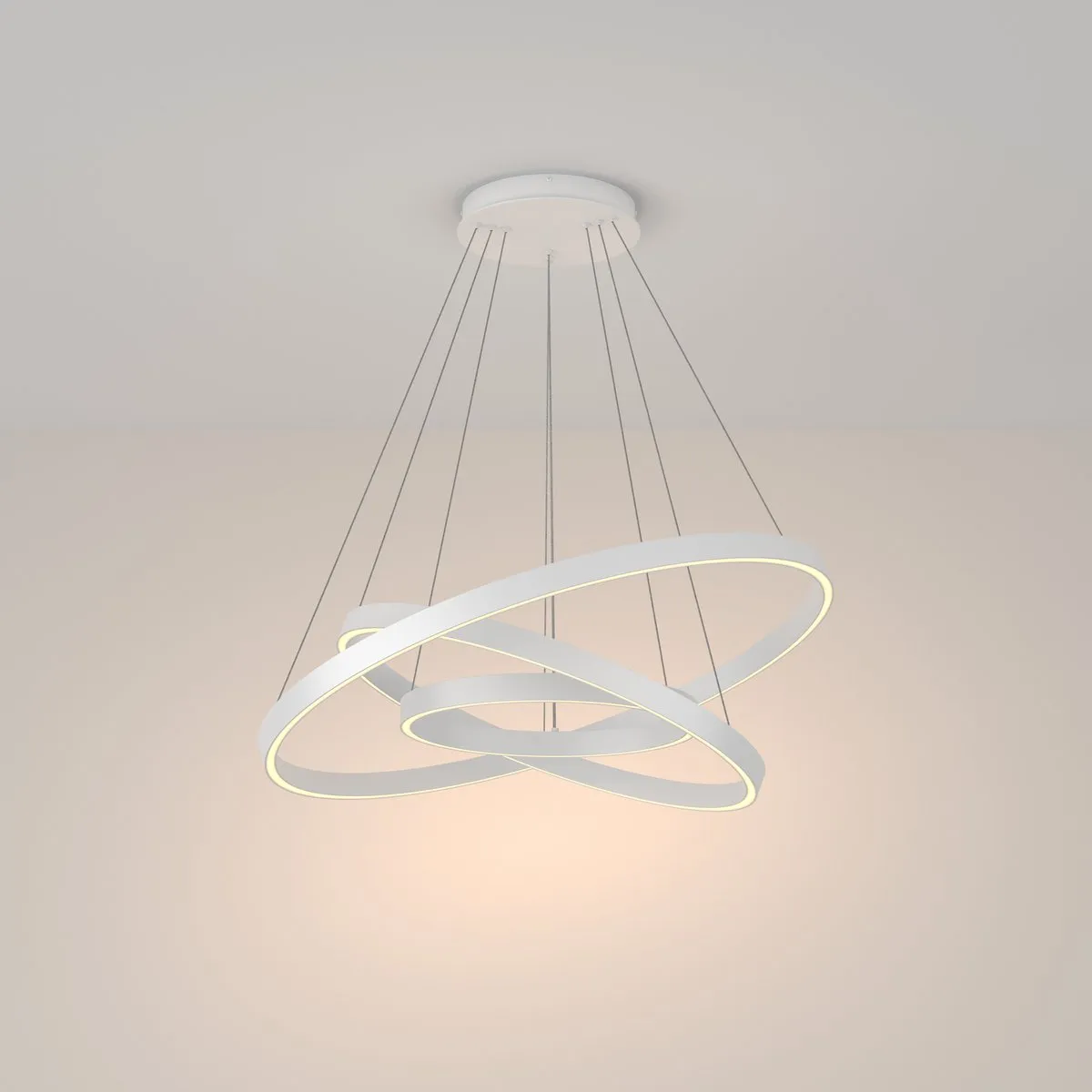 MOD058PL-L100W3K Подвесной Светильник Modern 3000K 120.0° IP 20 Алюминий, Силикон LED Белый 115Вт