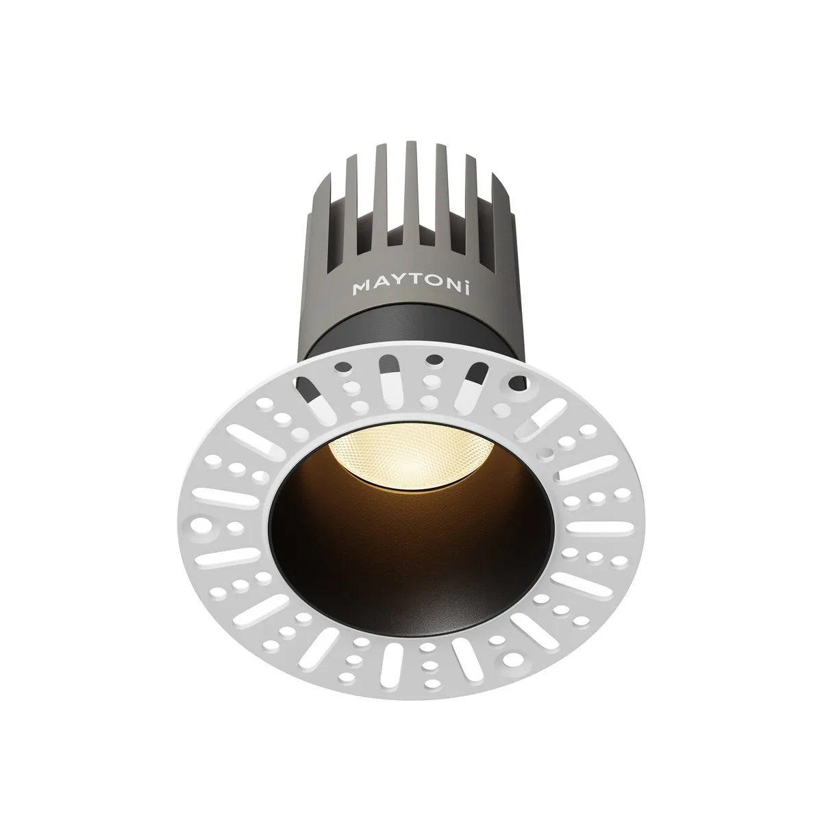 DL122-15W-3K-TRS-B Встраиваемый Светильник Downlight 3000K 50.0° IP 20 Алюминий LED Черный 15Вт