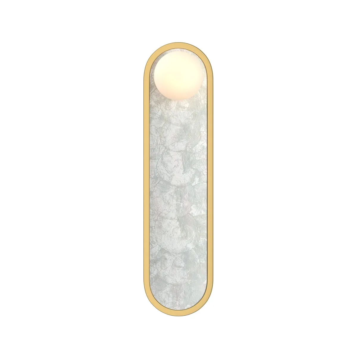 MOD473WL-L25BSK Настенный Светильник Modern 120.0° IP 20 Алюминий, Стекло LED Латунь Белый 25Вт