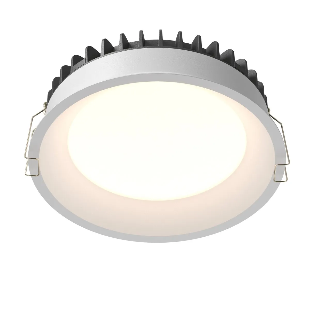 DL055-24W3-4-6K-W Встраиваемый Светильник Downlight 0K 100.0° IP 44 Алюминий и пластик LED Белый 24Вт