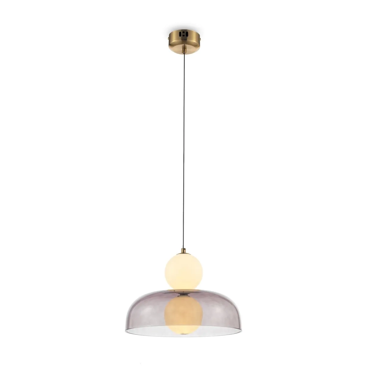 FR5385PL-L17B Подвесной Светильник Modern 3065K 120.0° IP 20 Стекло LED Латунь Серый 17Вт