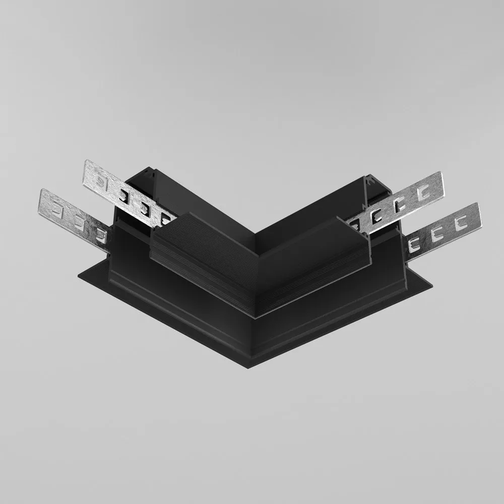 TRACL034-42B-R Коннектор угловой 90° Exility встраиваемый под ГКЛ 9,5 мм, черный