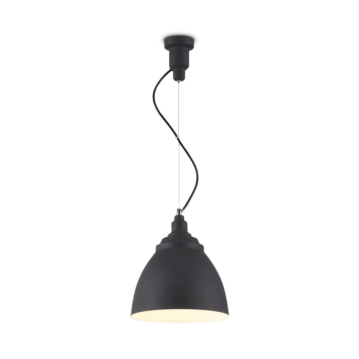 P534PL-01B Подвесной Светильник Pendant 0K IP 20 Металл E27 Черный 60Вт