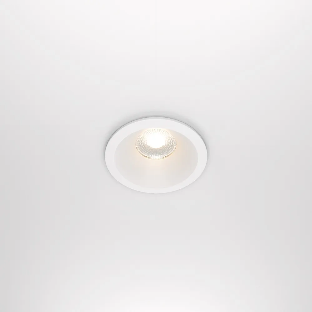 DL034-2-L12W Встраиваемый Светильник Downlight 3000K 60.0° IP 65 Алюминий LED Белый 12Вт