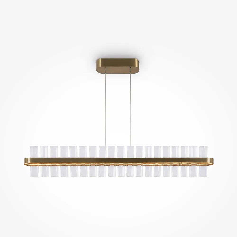MOD173PL-L48BS3K Подвесной Светильник Modern 3000K 120.0° IP 20 Металл, Хрусталь LED Латунь Прозрачный 48Вт