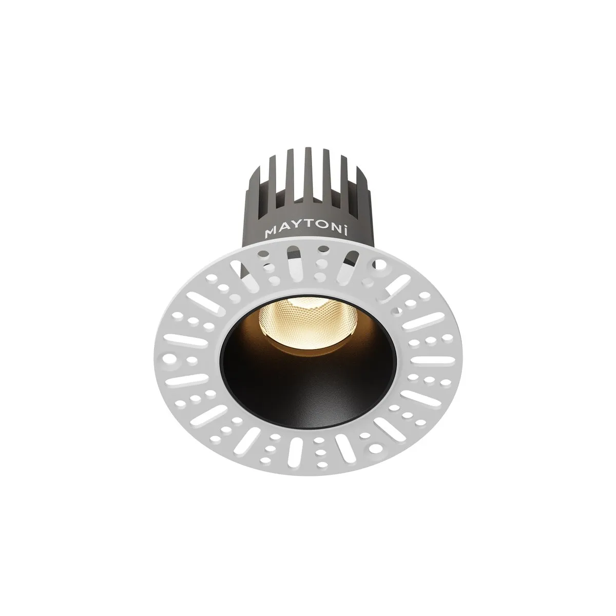 DL124-10W-3K-TRS-B Встраиваемый Светильник Downlight 3000K 9.0° IP 20 Алюминий LED Черный