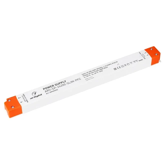 Блок питания ARV-SP-24200-SLIM-PFC 029494(2) (24V, 8.33A, 200W) (Arlight, IP20 Пластик, 5 лет)