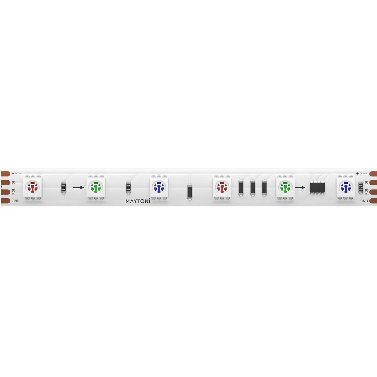 201246 Светильник Светодиодная лента Ultra 120.0° IP 20 Медь LED Белый 14,4Вт 5м